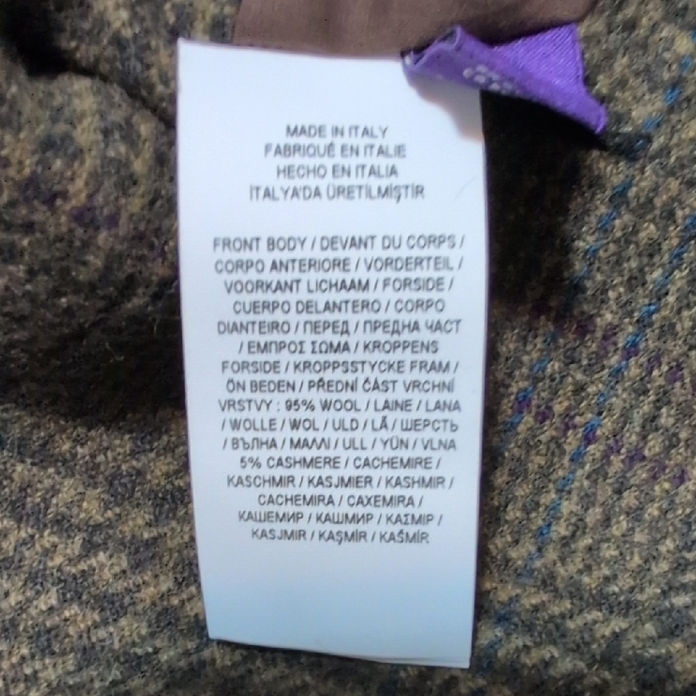 Ralph Lauren Purple Label Charcoal and Ivory Vest - Picture 8 of 11
